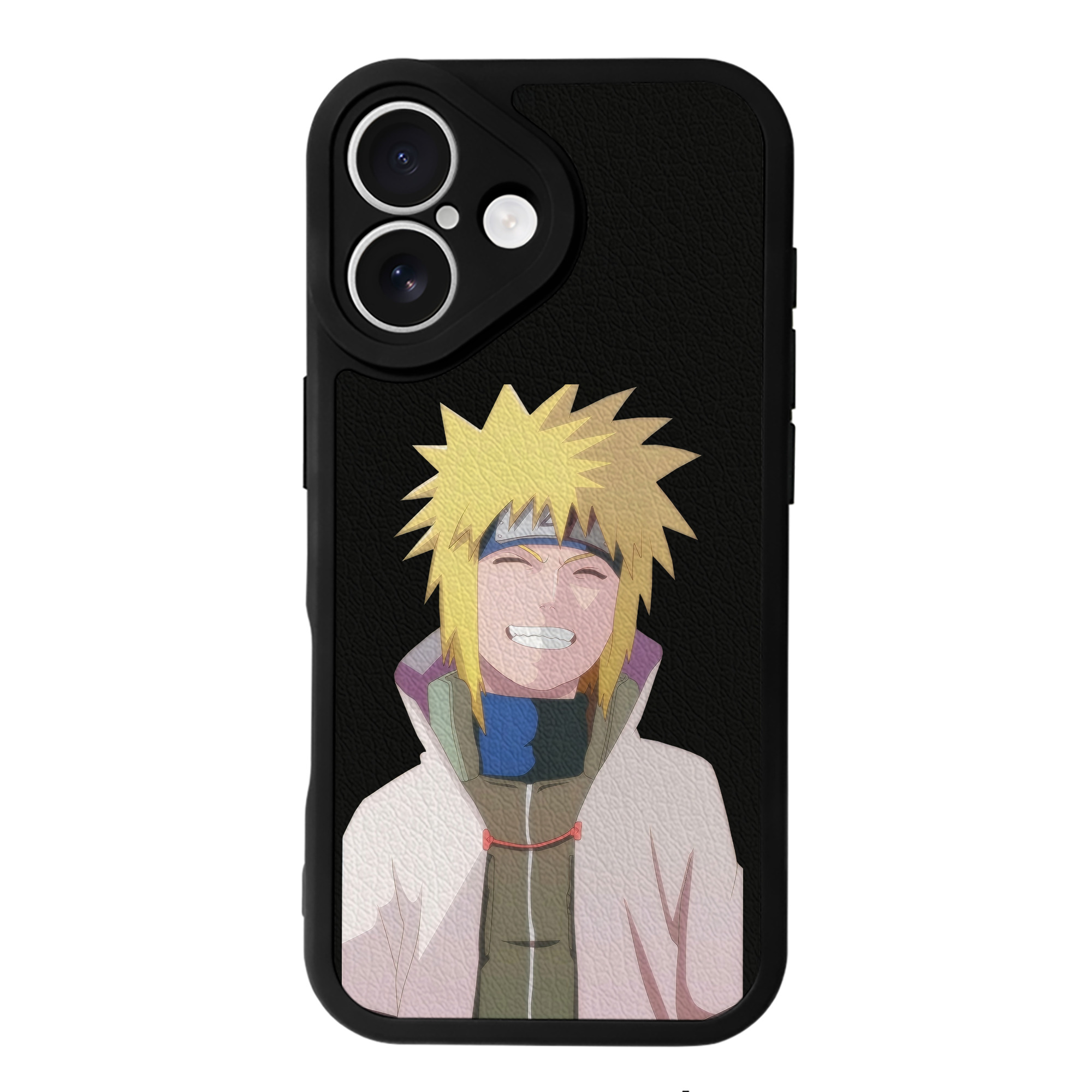 （画像用） NARUTO -ナルト- 波風 ミナト Namikaze Minato 【iPhone 16シリーズ対応】シリコンスマホケース（レザー調） 材質：シリコン